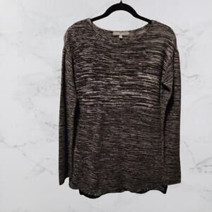 Daisy Fuentes Medium Heather Black Sweater Tunic